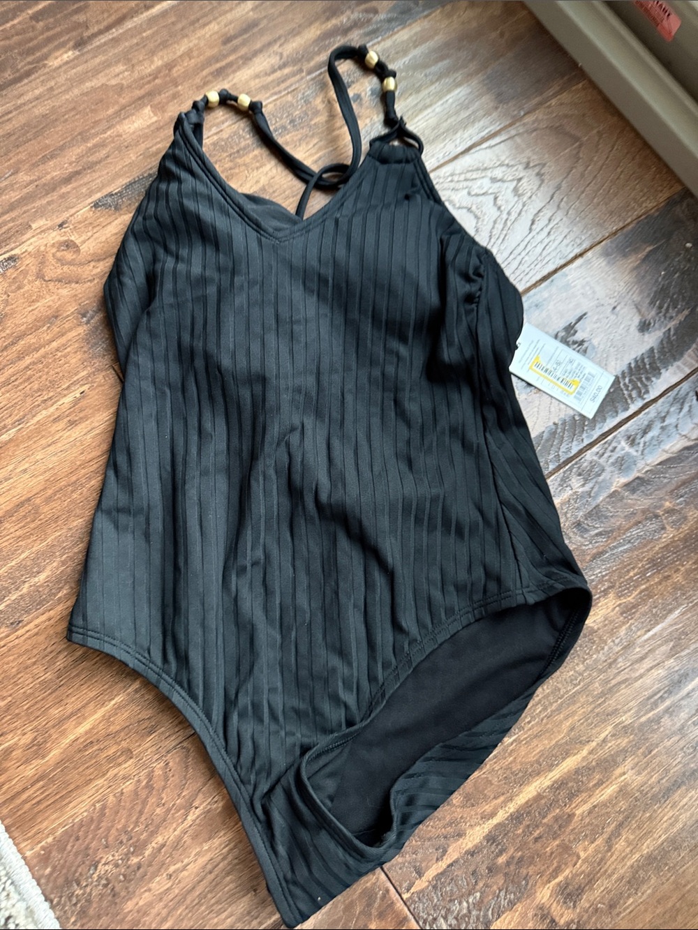 Shade & Shore black one piece bathing suit